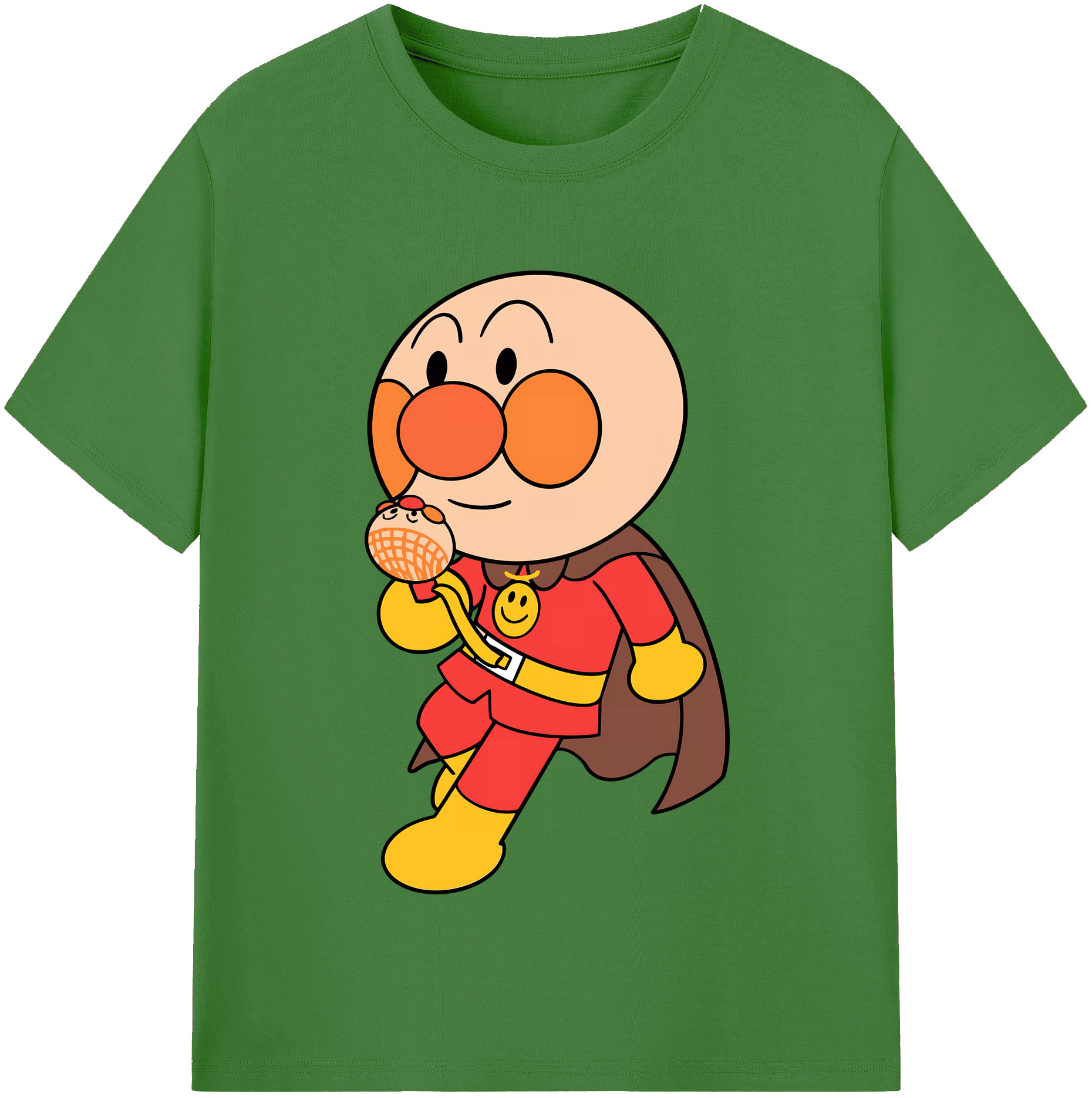 （画像用） アンパンマン Anpanman レディースカジュアルプリントTシャツ（綿100％）